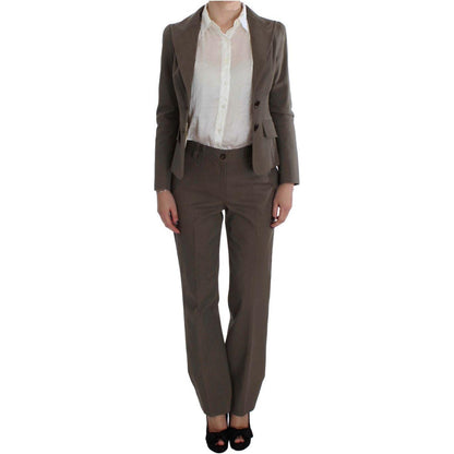 BENCIVENGA Beige Wool Cotton Suit