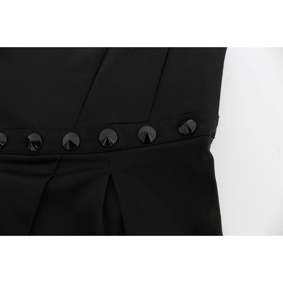 بلوزة كامي سهرة أنيقة باللون الأسود