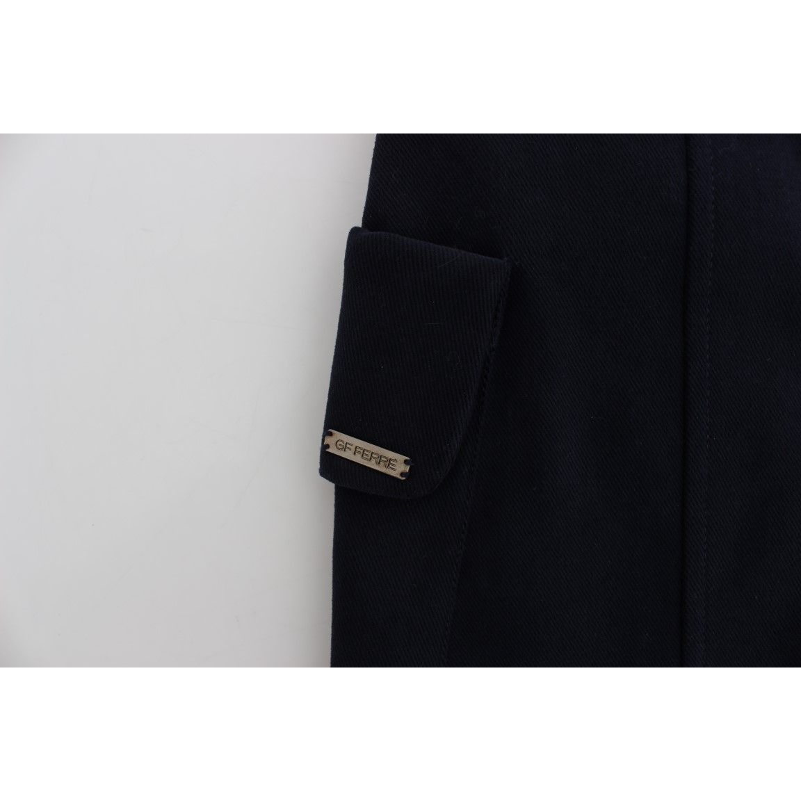 GF Ferre Blue Cotton Denim Mini Skirt