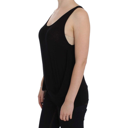 PLEIN SUD Sleek Black Cami Blouse Tank Top PLEIN SUD