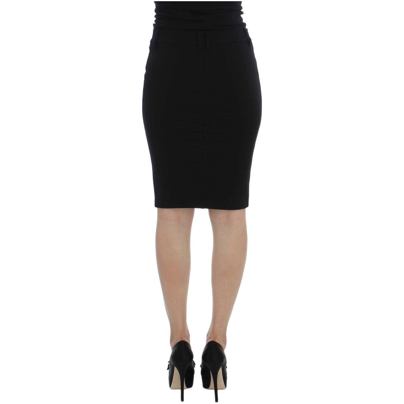 PLEIN SUD Elegant Black Pencil Skirt for Chic Look PLEIN SUD