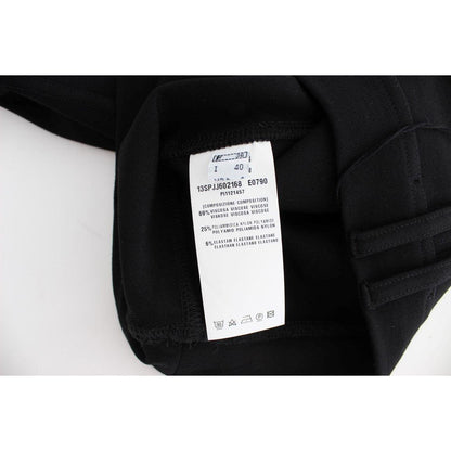 PLEIN SUD Black Straight Pencil Skirt