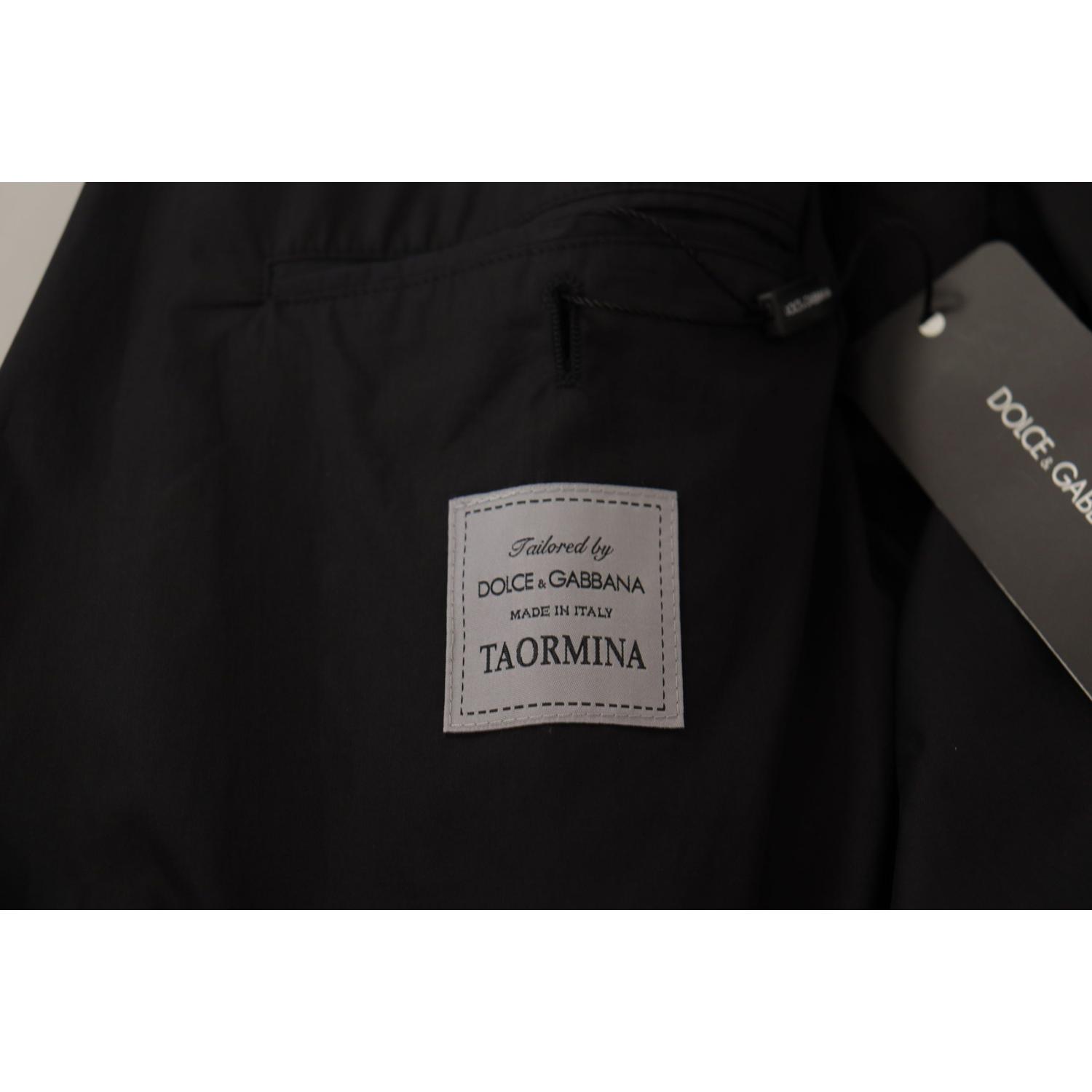 Dolce & Gabbana Black Single Breasted TAORMINA Breasted Blazer