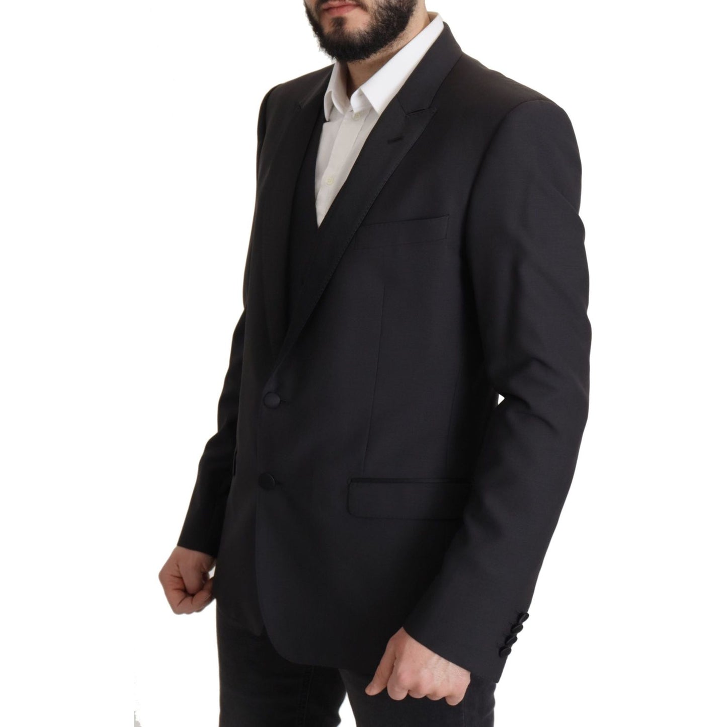 Dolce & Gabbana Dark Blue Single Breasted MARTINI Blazer