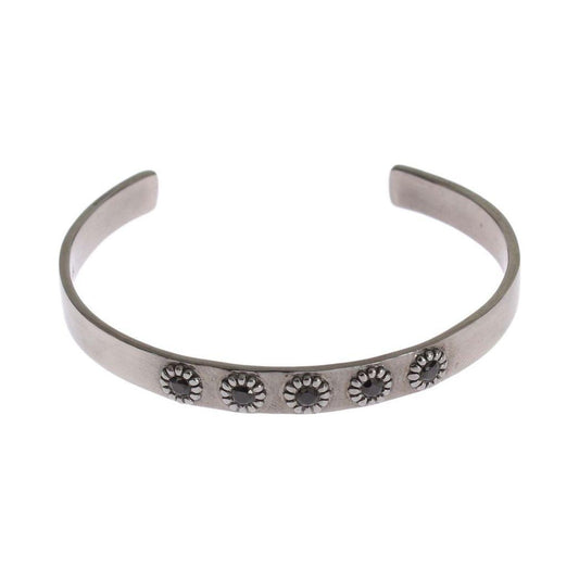 Chic Nialaya Silver CZ Bangle for Her Nialaya