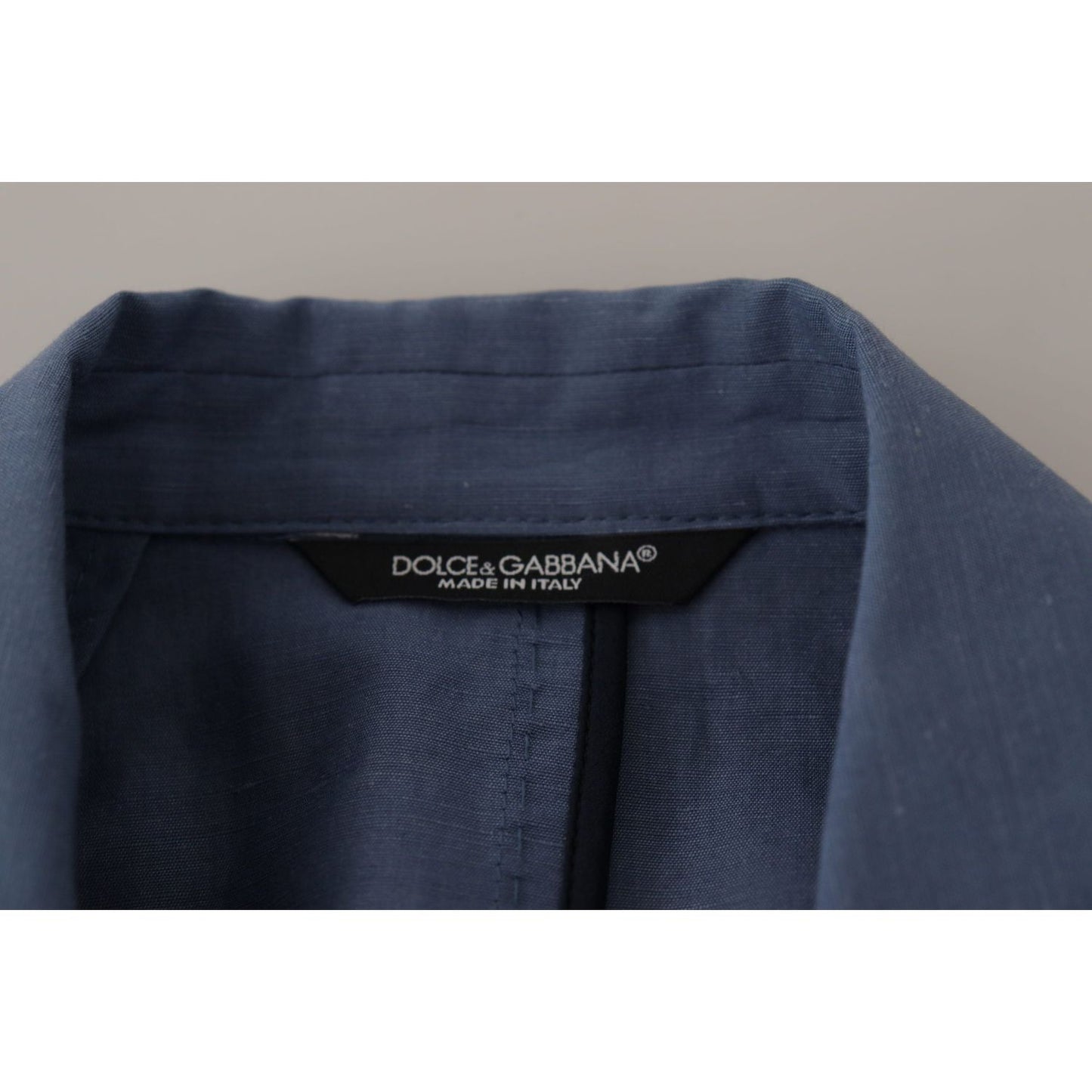 Dolce & Gabbana Elegant Single Breasted Linen Jacket Dolce & Gabbana