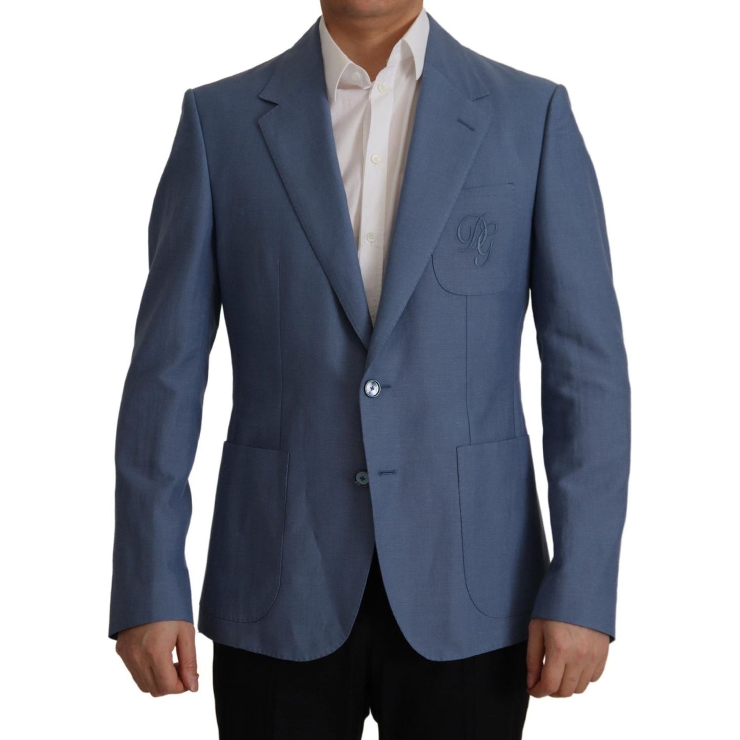 Dolce & Gabbana Elegant Single Breasted Linen Jacket Dolce & Gabbana