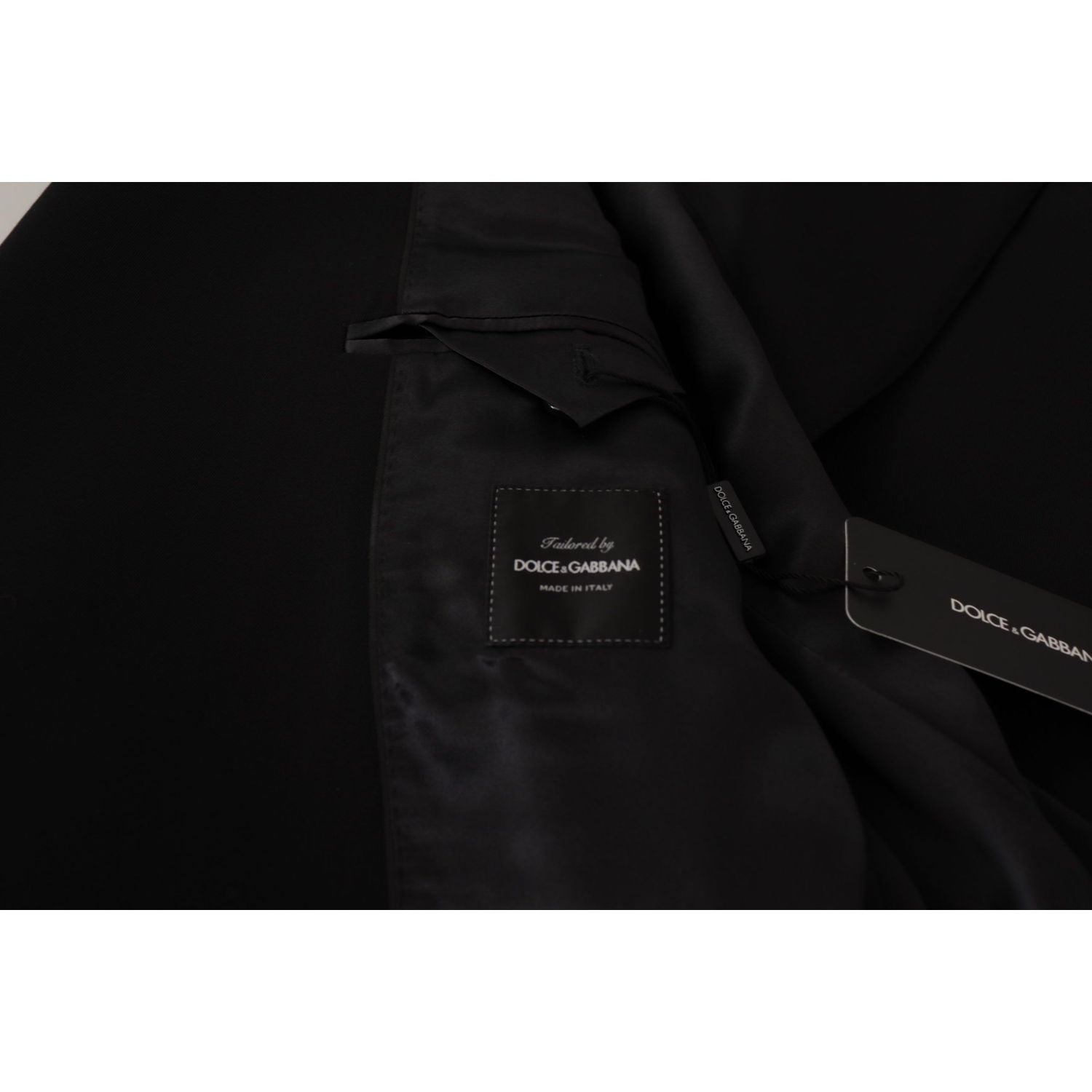 Dolce & Gabbana Black Wool Single Breasted Jacket Blazer