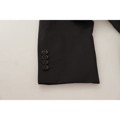 Dolce & Gabbana Black Single Breasted Jacket MARTINI Blazer
