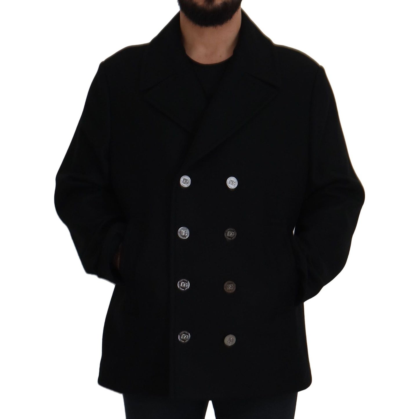 Dolce & Gabbana Elegant Double Breasted Wool Overcoat Dolce & Gabbana