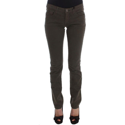 Costume National Green Cotton Blend Slim Fit Jeans 1728,3% Elastan,67345645728,Clothing,Costume National,Green,Jeans & Pants - Women - Clothing,Jeans Denim - Clothing,Material: 97% Cotton,New with tags,Slim Fit Jeans - Jeans Denim - Clothing,W26,Women,Wom