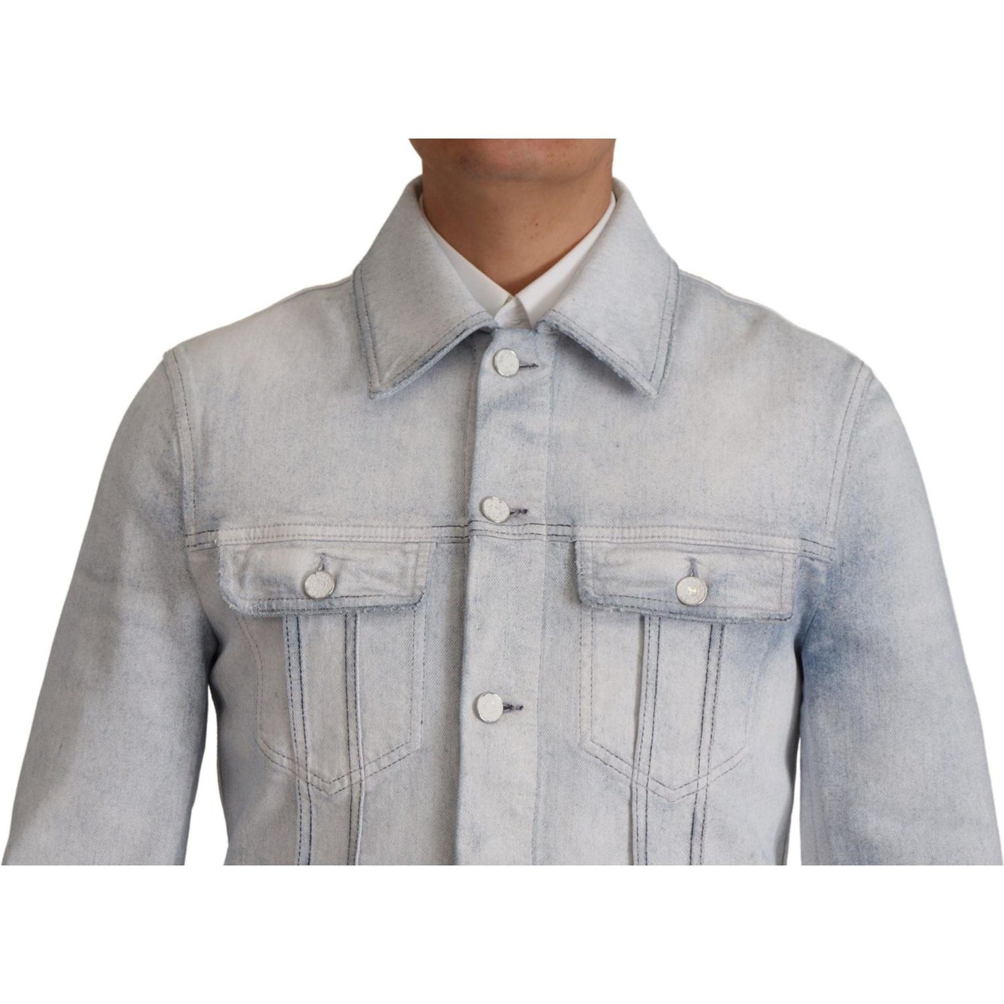 Dolce & Gabbana Elegant Light Blue Denim Jacket Dolce & Gabbana