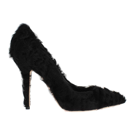 Dolce & Gabbana Elegant Pumps in Luxe Xiangao Fur Leather Dolce & Gabbana