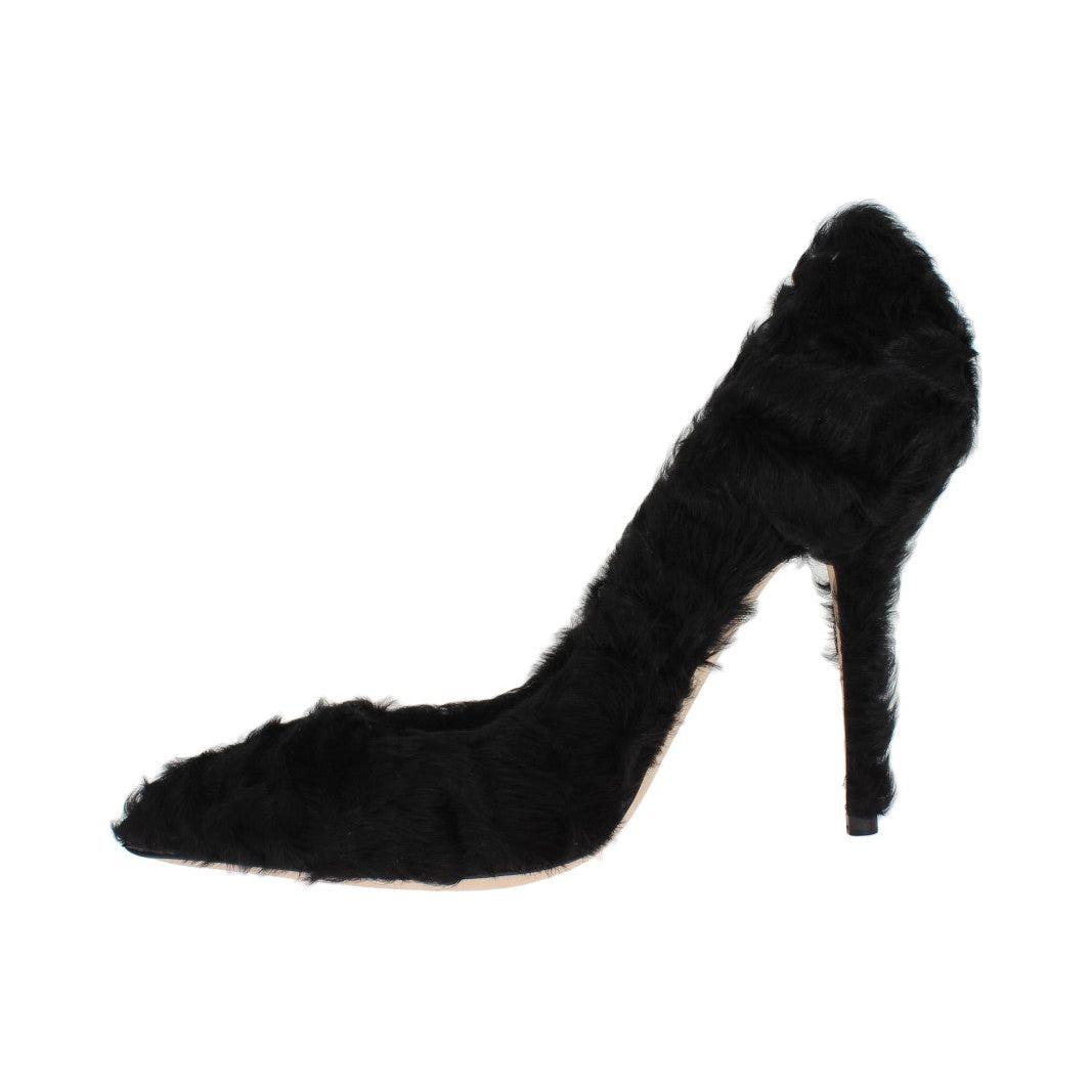 Dolce & Gabbana Elegant Pumps in Luxe Xiangao Fur Leather Dolce & Gabbana