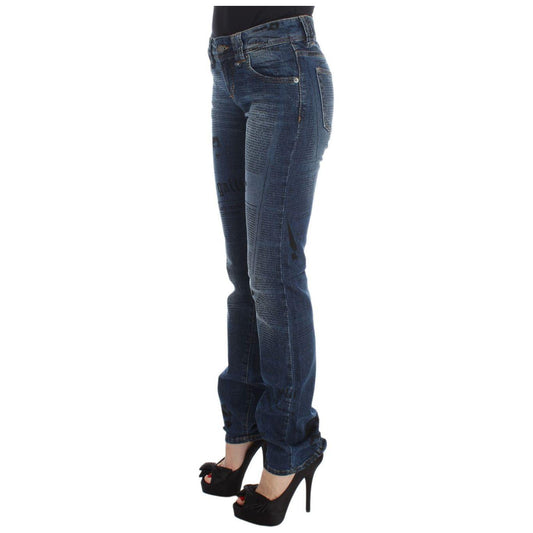 John Galliano Elegant Slim Bootcut Denim Jeans John Galliano