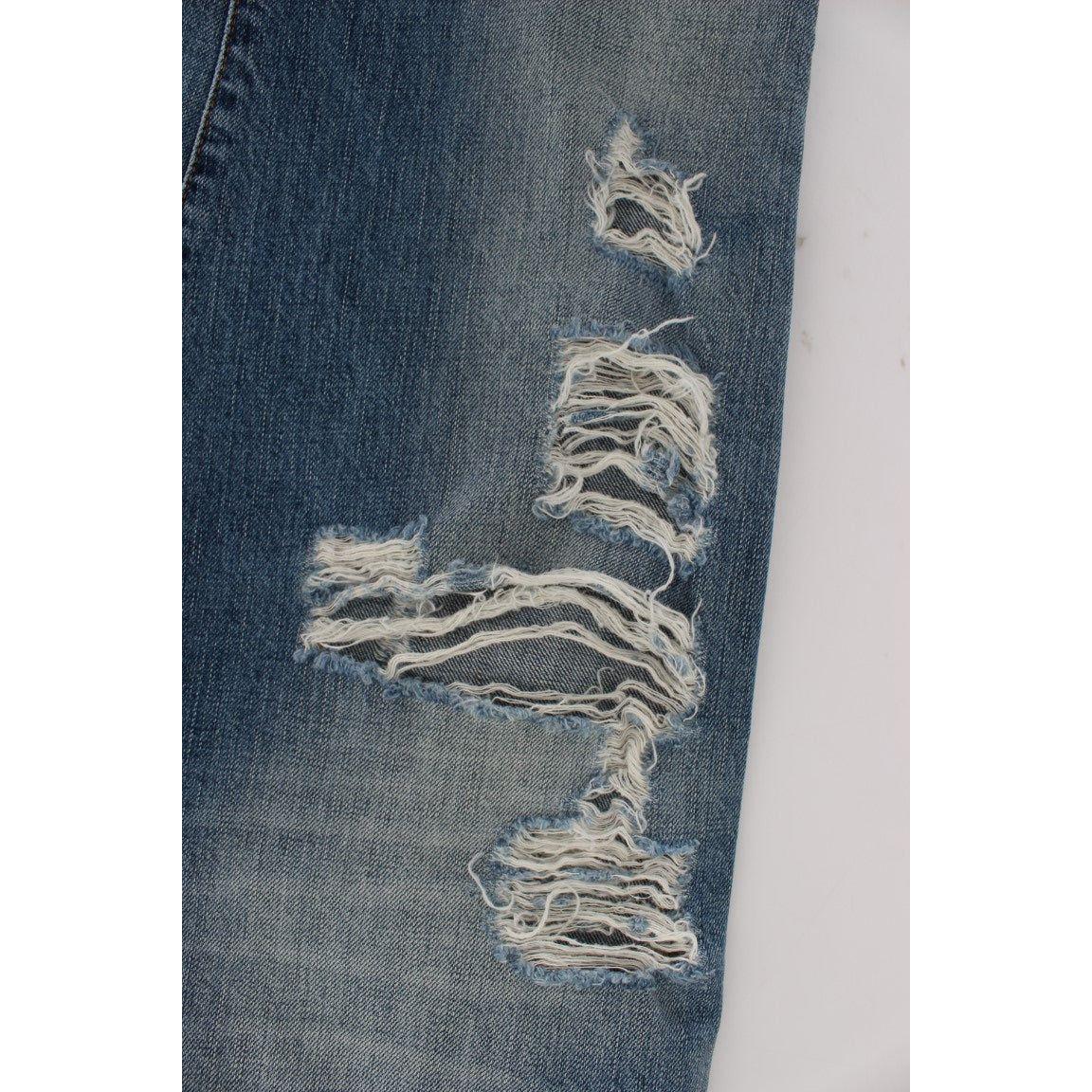 John Galliano Chic Boyfriend Blue Wash Jeans John Galliano