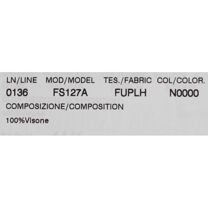 وشاح أنيق من فرو المنك باللون الأسود من دولتشي آند غابانا