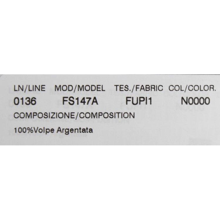 وشاح كتف أنيق من فرو الثعلب الأسود من دولتشي آند غابانا