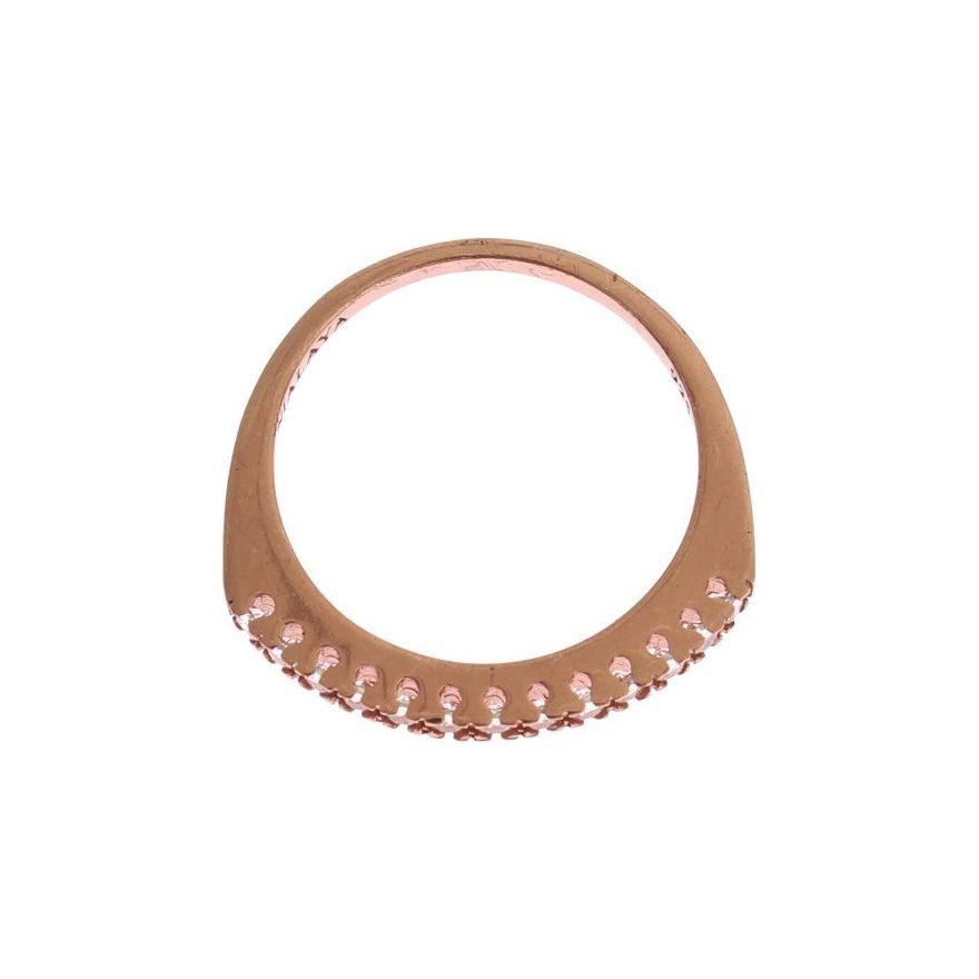Nialaya Red Gold 925 Silver Ring 1728,67345645728,Accessories,Category - Jewellery,Clear CZ Crystals,EU46 | US3.5,EU49 | US5,Gold,Jewellery - Accessories,Jewelry,Material: 18K Gold plated 925 Sterling Silver,Men,New with tags,Nialaya,Rings - Jewellery - A