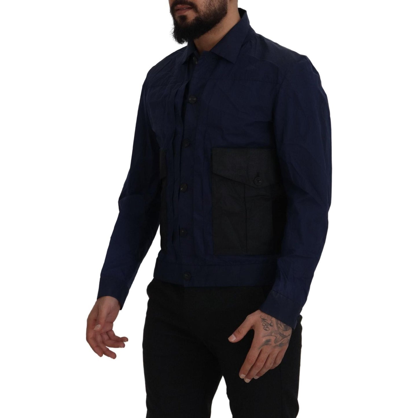 Dsquared² Svelte Dark Blue Cotton Shirt Dsquared²