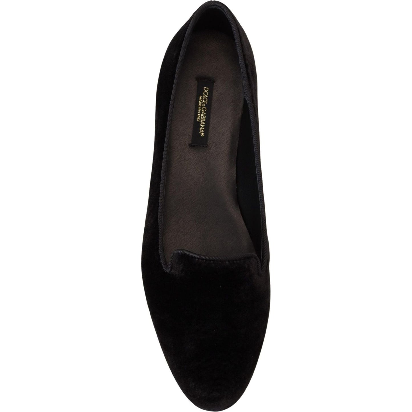 Dolce & Gabbana Elegant Black Silk-Blend Loafers Dolce & Gabbana