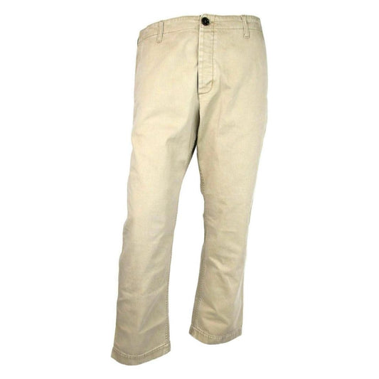 Light Brown Washed Cotton Pant Gucci Print Gucci