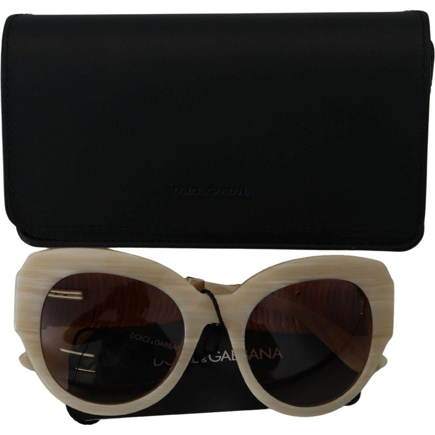 Dolce & Gabbana Beige Acetate Full Rim Brown Lense DG4294 Sunglasses