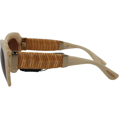 Dolce & Gabbana Beige Acetate Full Rim Brown Lense DG4294 Sunglasses