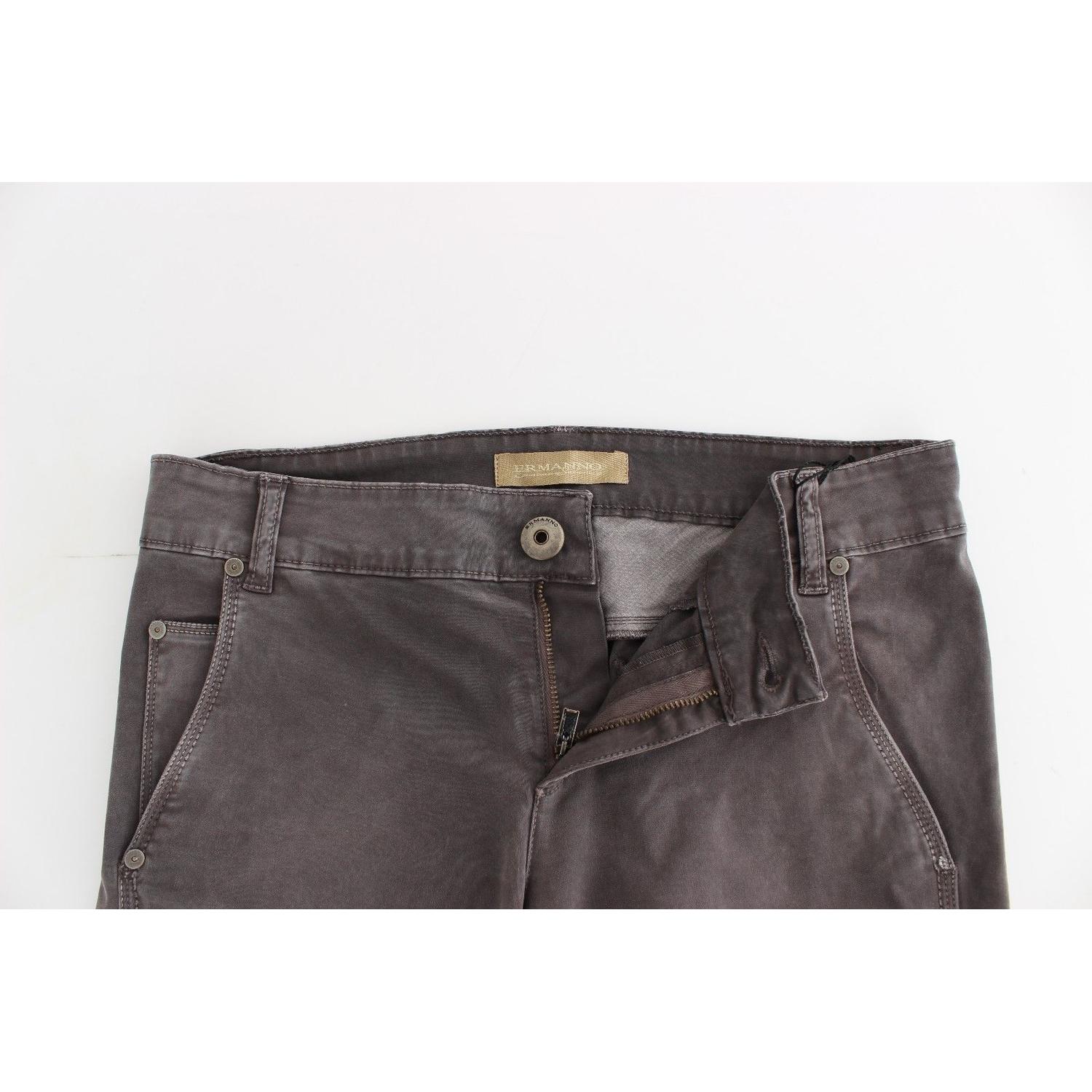 بنطلون جينز Ermanno Scervino Chic Grey Slim Leg - الأناقة والراحة