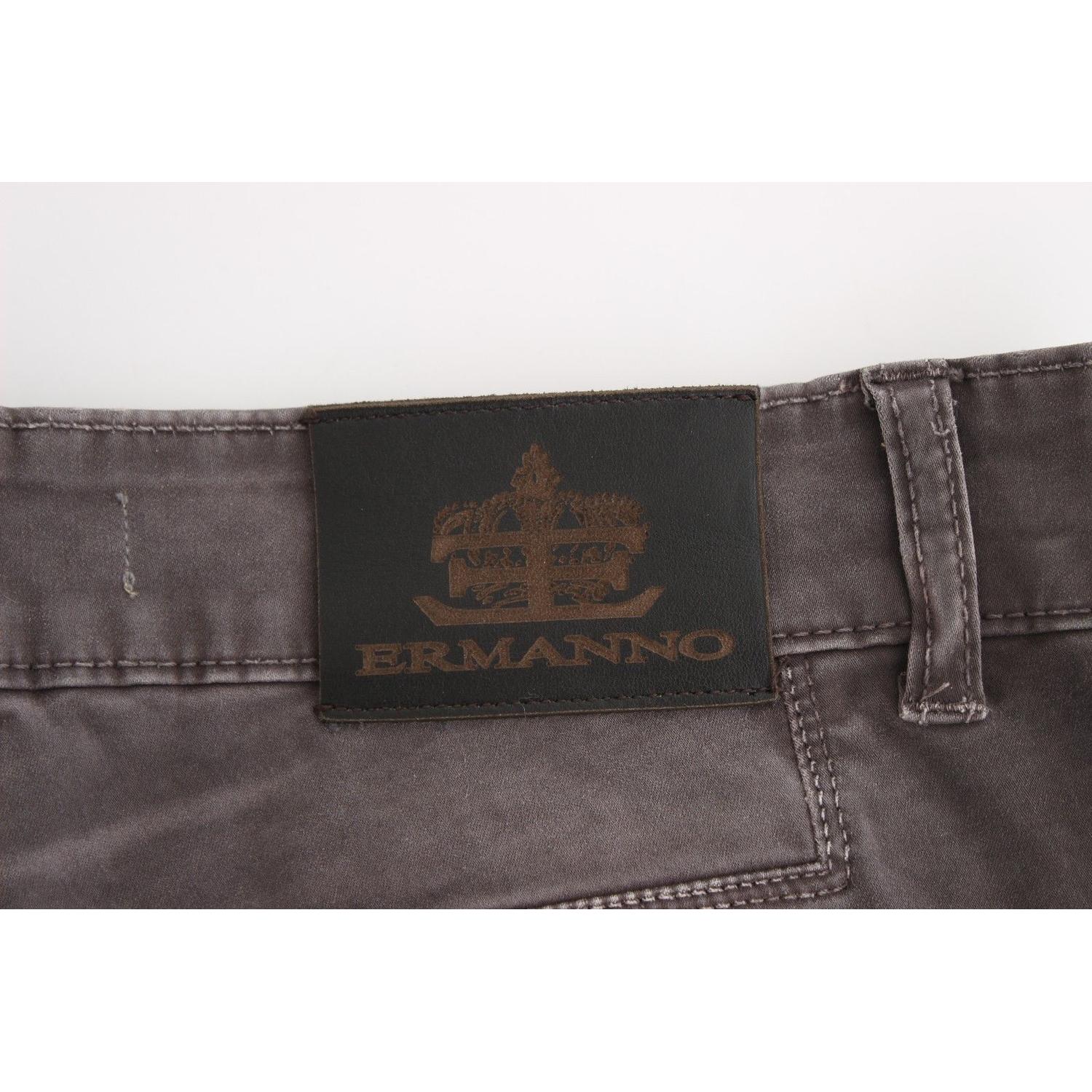 بنطلون جينز Ermanno Scervino Chic Grey Slim Leg - الأناقة والراحة
