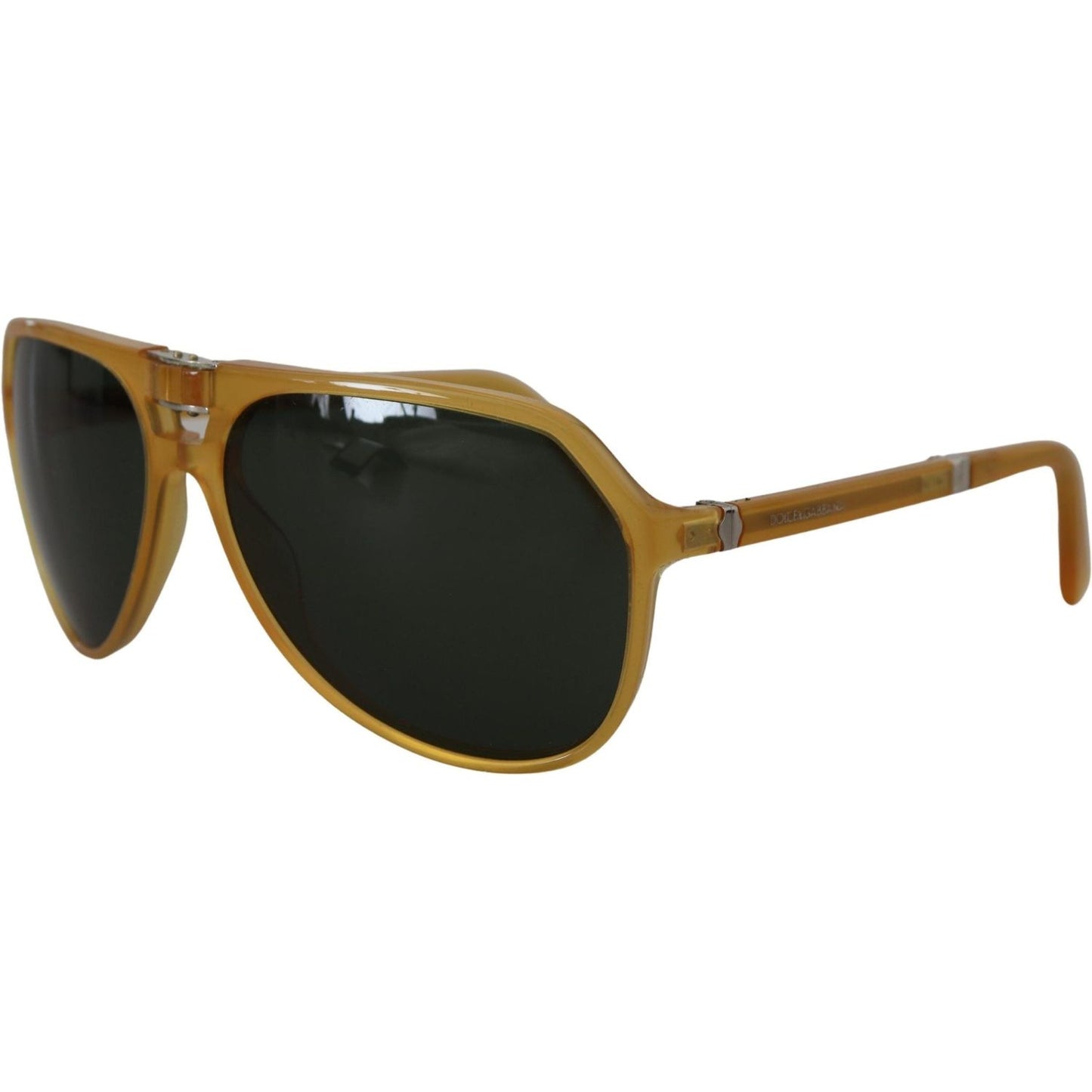 Dolce & Gabbana Yellow Acetate Black Lens Aviator DG4196 Sunglasses