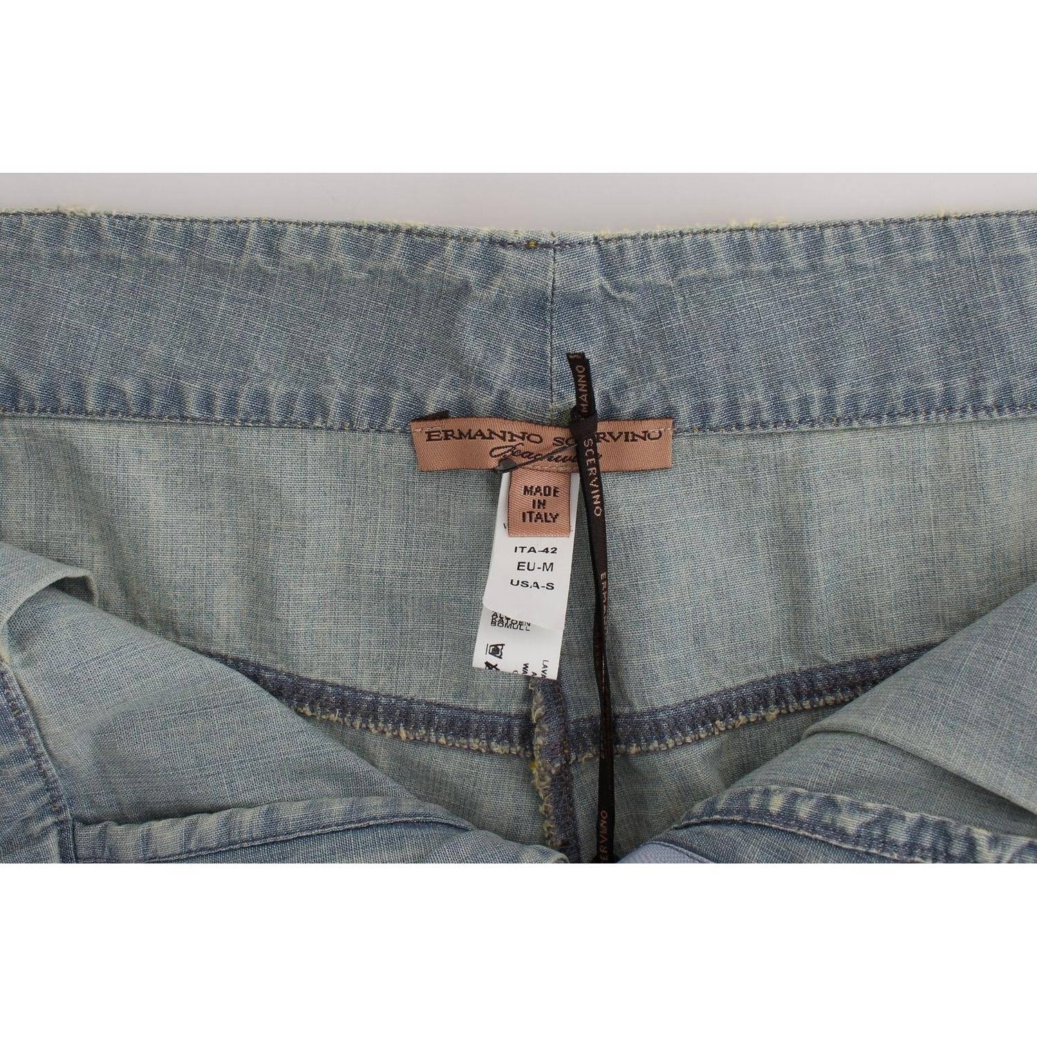 شورت جينز أزرق أنيق - Ermanno Scervino