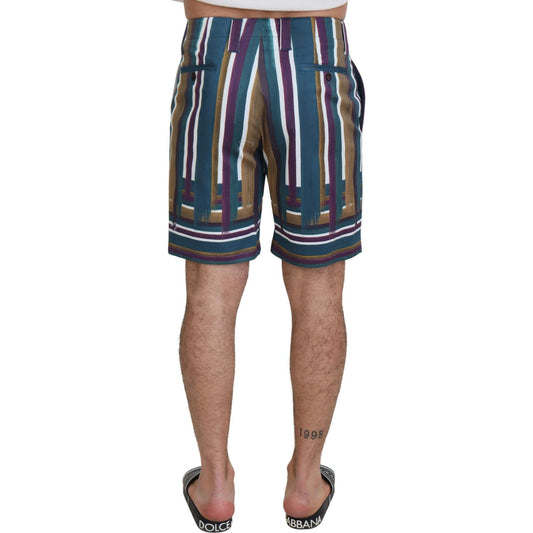 Dolce & Gabbana Chic Multicolor Chino Shorts - Regular Fit Shorts Dolce & Gabbana