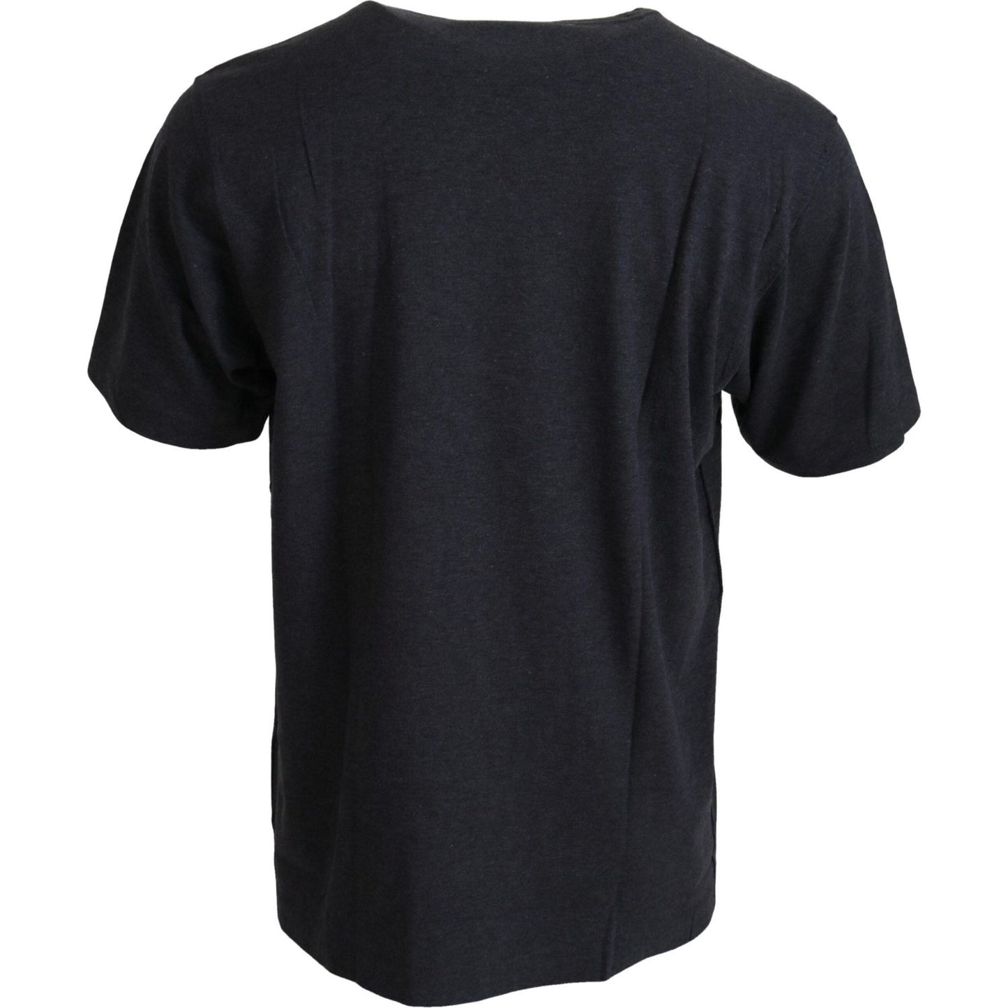 Dolce & Gabbana Elegant Gray Motive Crew Neck T-Shirt MAN T-SHIRTS Dolce & Gabbana