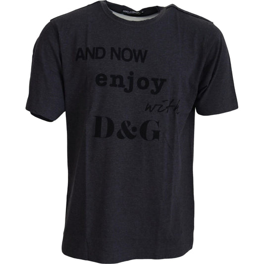 Dolce & Gabbana Gray Crewneck Cotton Short Sleeve T-shirt 1728,67345645728,Clothing,Dolce & Gabbana,Gray,IT46 | S,IT50 | L,IT56 | XXL,Material: 100% Cotton,Men,Men - Clothing,New with tags,T-Shirts - Clothing,T-Shirts - Men - Clothing,T-Shirts - T-Shirts