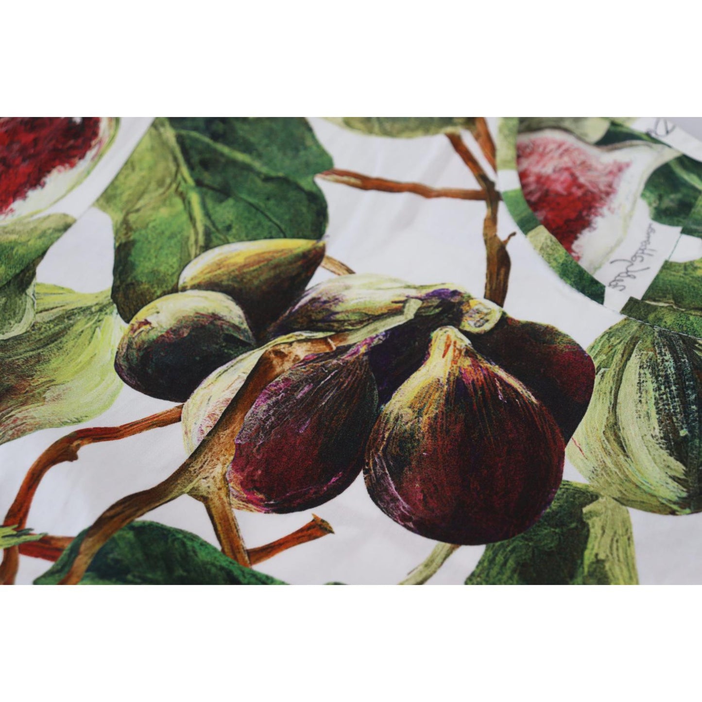 Dolce & Gabbana Crew-neck Cotton Top Blouse Fruit T-shirt