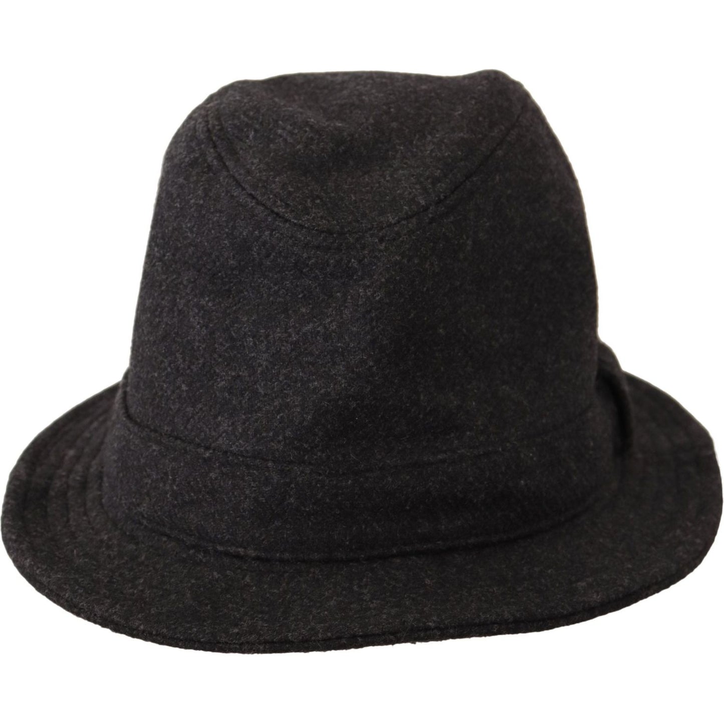 Dolce & Gabbana Elegant Gray Trilby Hat in Wool and Cashmere Dolce & Gabbana