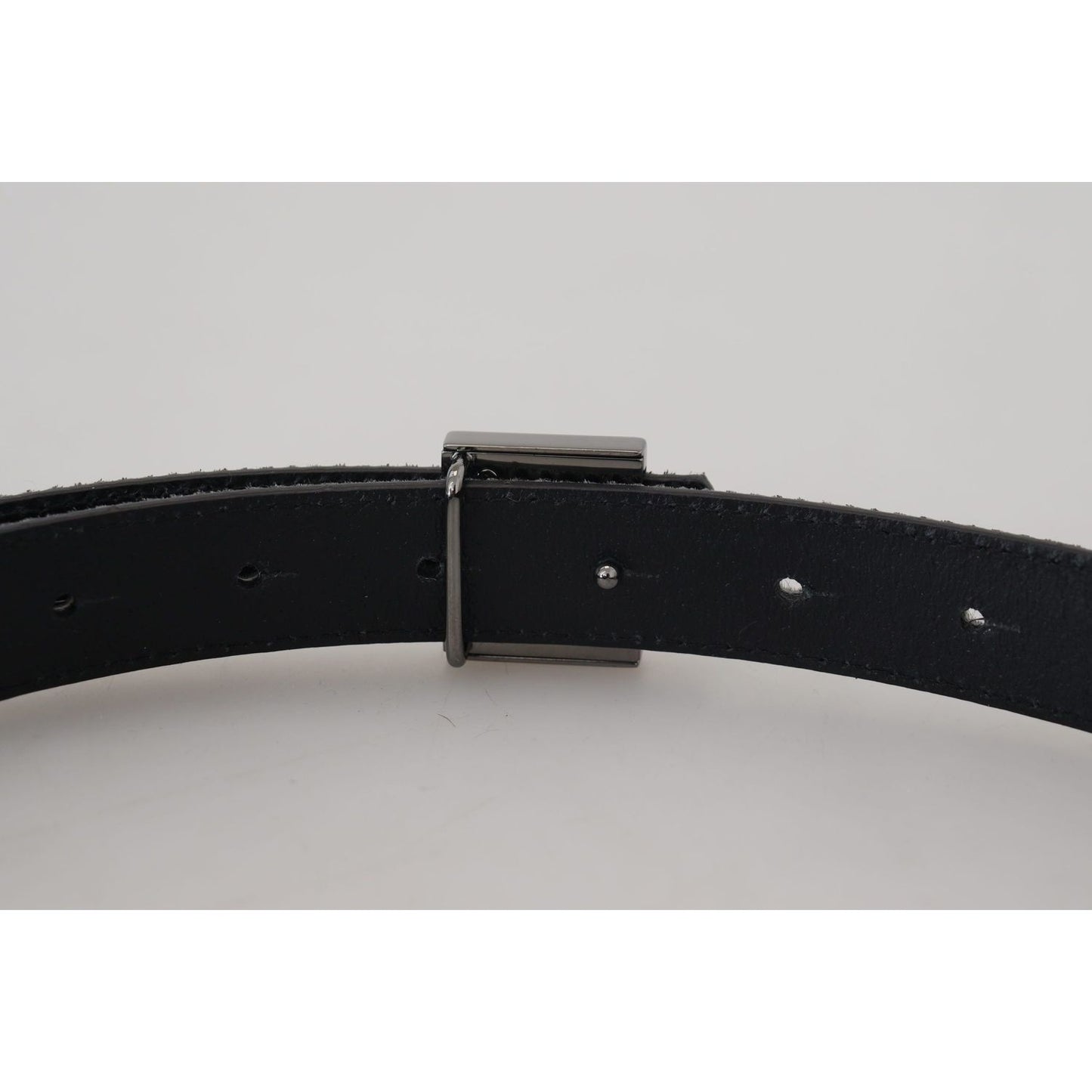 Dolce & Gabbana Elegant Silver Leather Designer Belt Dolce & Gabbana