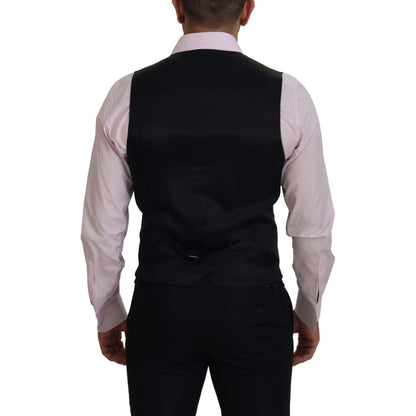Dolce & Gabbana Multicolor Polyester Waistcoat Dress Formal Vest 15% Silk,1728,6% Metallic Fiber,67345645728,Clothing,Dolce & Gabbana,IT48 | M,Material: 79% Polyester,Men,Men - Clothing,Multicolor,New with tags,Suits & Blazers - Clothing,Vests - Men - Clo