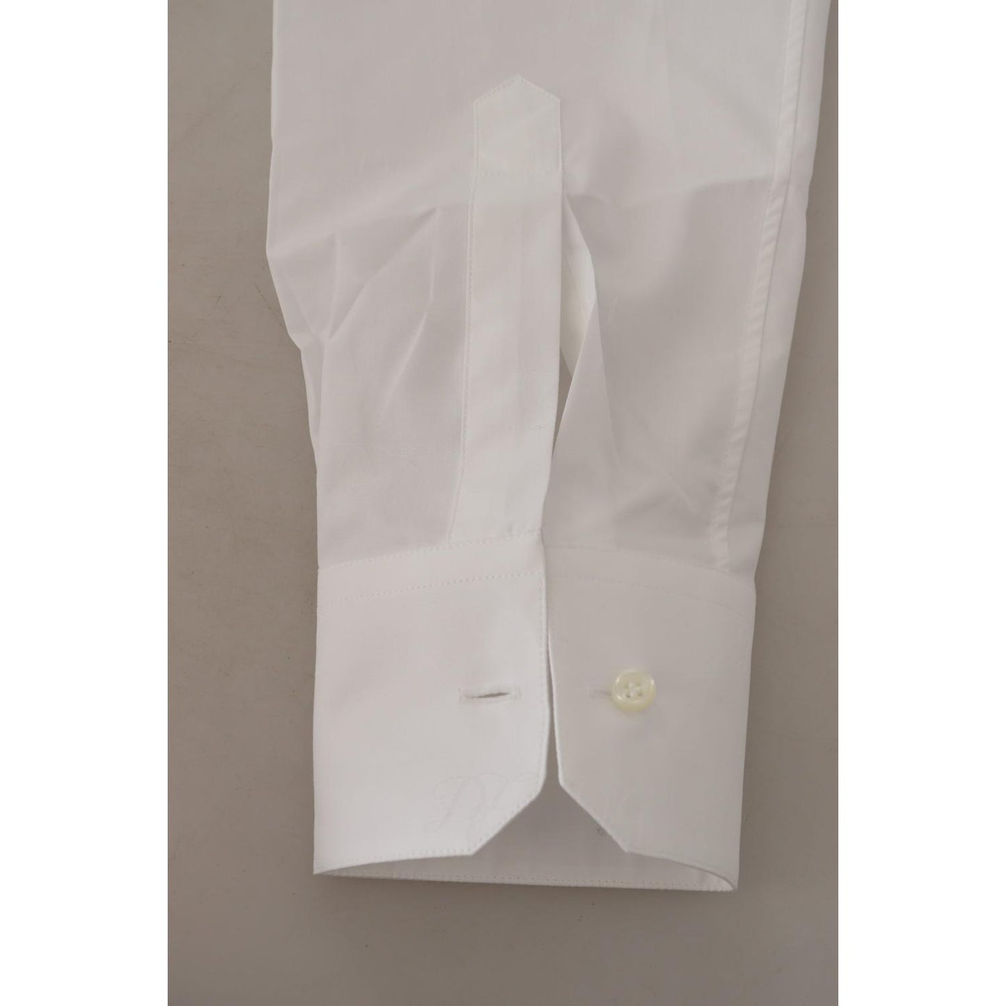 Dolce & Gabbana Elegant Slim Fit White Martini Dress Shirt Dolce & Gabbana