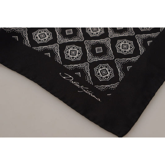 Dolce & Gabbana Elegant Geometric Silk Square Scarf Dolce & Gabbana