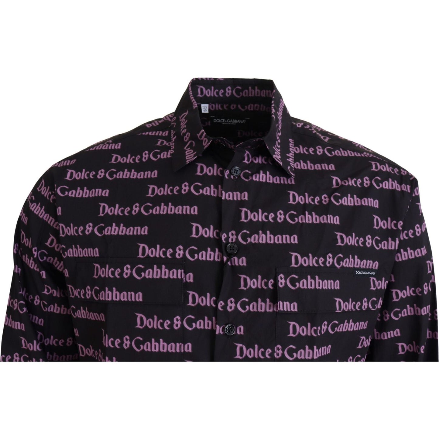 Dolce & Gabbana Elegant Slim Fit Black Dress Shirt Dolce & Gabbana