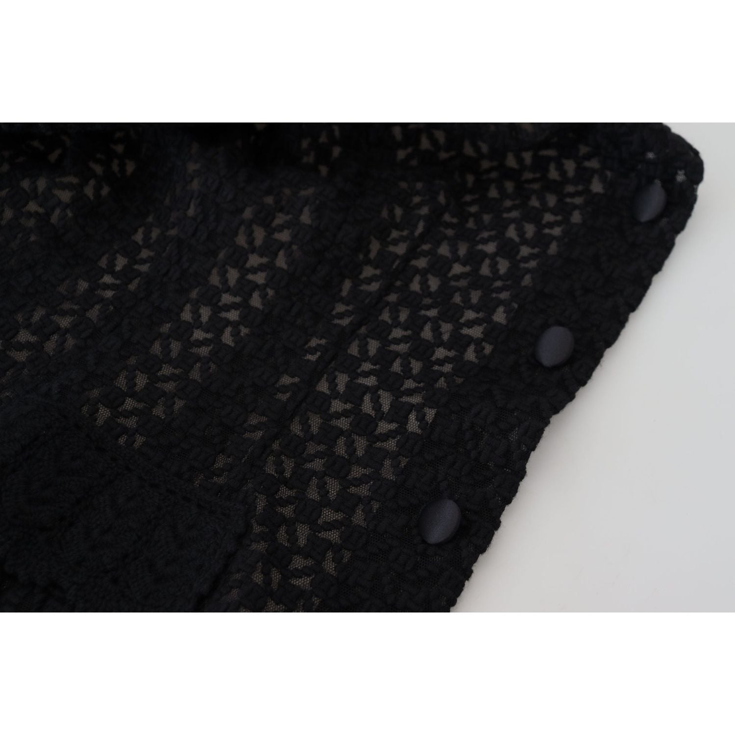 سترة دولتشي آند غابانا الأنيقة المصنوعة من مزيج الصوف الأسود بأزرار