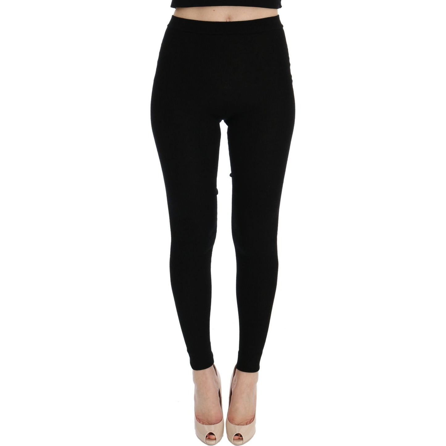 Dolce & Gabbana Elegant Black Cashmere Pants Dolce & Gabbana