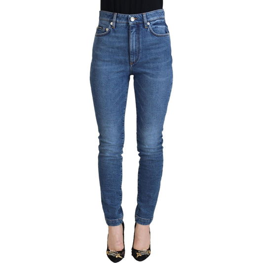 Dolce & Gabbana Chic Blue Denim Pants – Elegance Meets Comfort Dolce & Gabbana