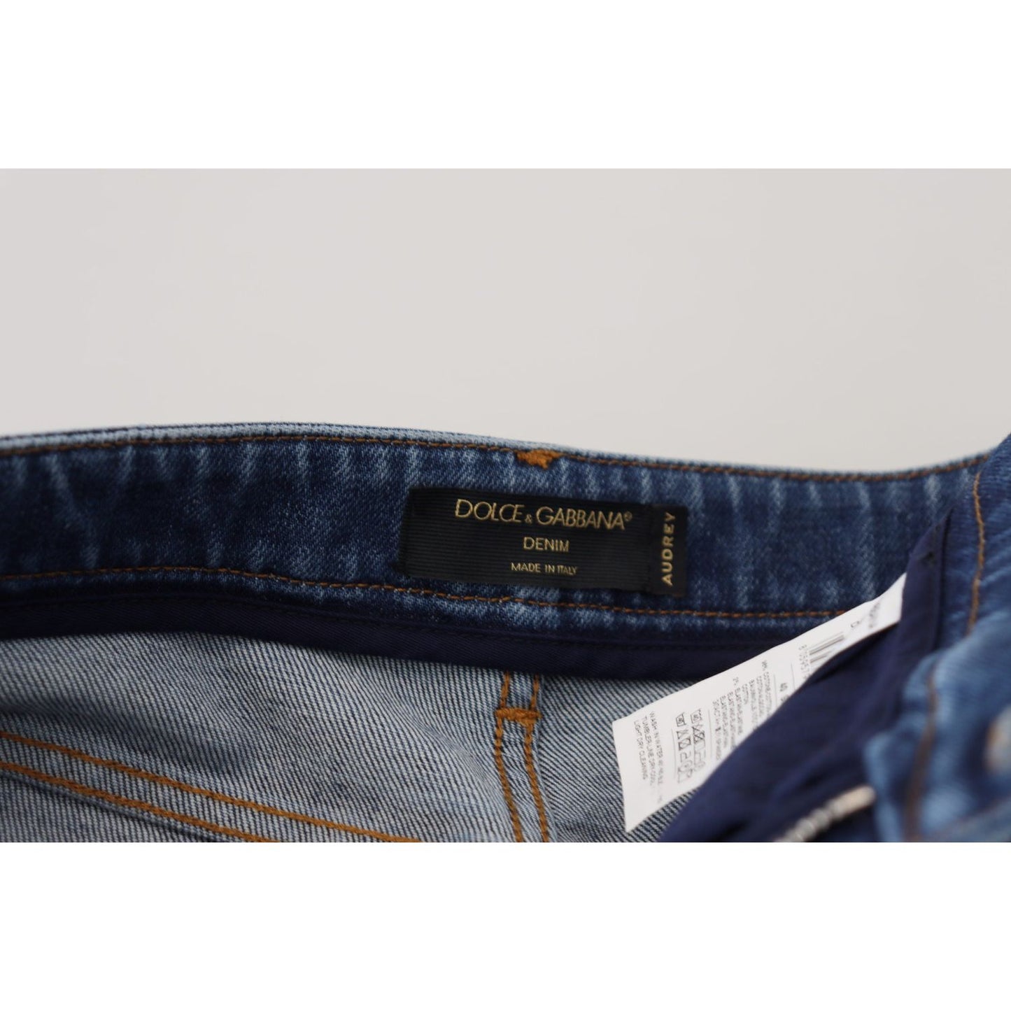 Dolce & Gabbana Chic Blue Denim Pants – Elegance Meets Comfort Dolce & Gabbana