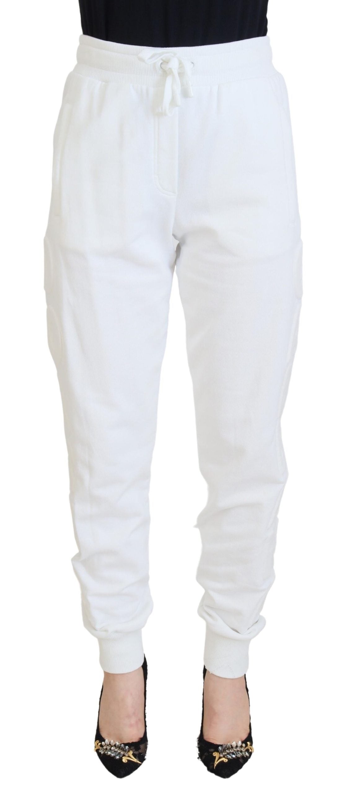 Dolce & Gabbana Elegant White Cotton Trousers Dolce & Gabbana