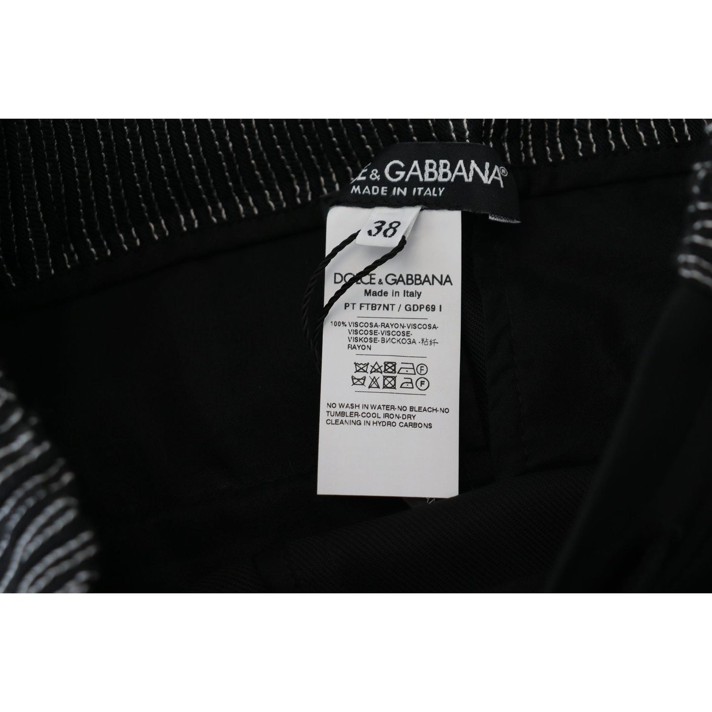 Dolce & Gabbana Elegant Black Cotton Pants Dolce & Gabbana