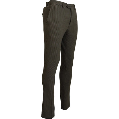 BENCIVENGA Multicolor Striped Pure Cotton Men Pants