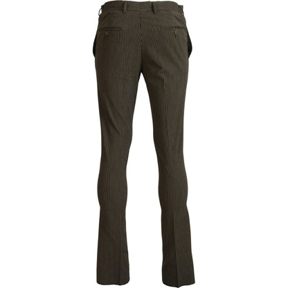 BENCIVENGA Multicolor Striped Pure Cotton Men Pants